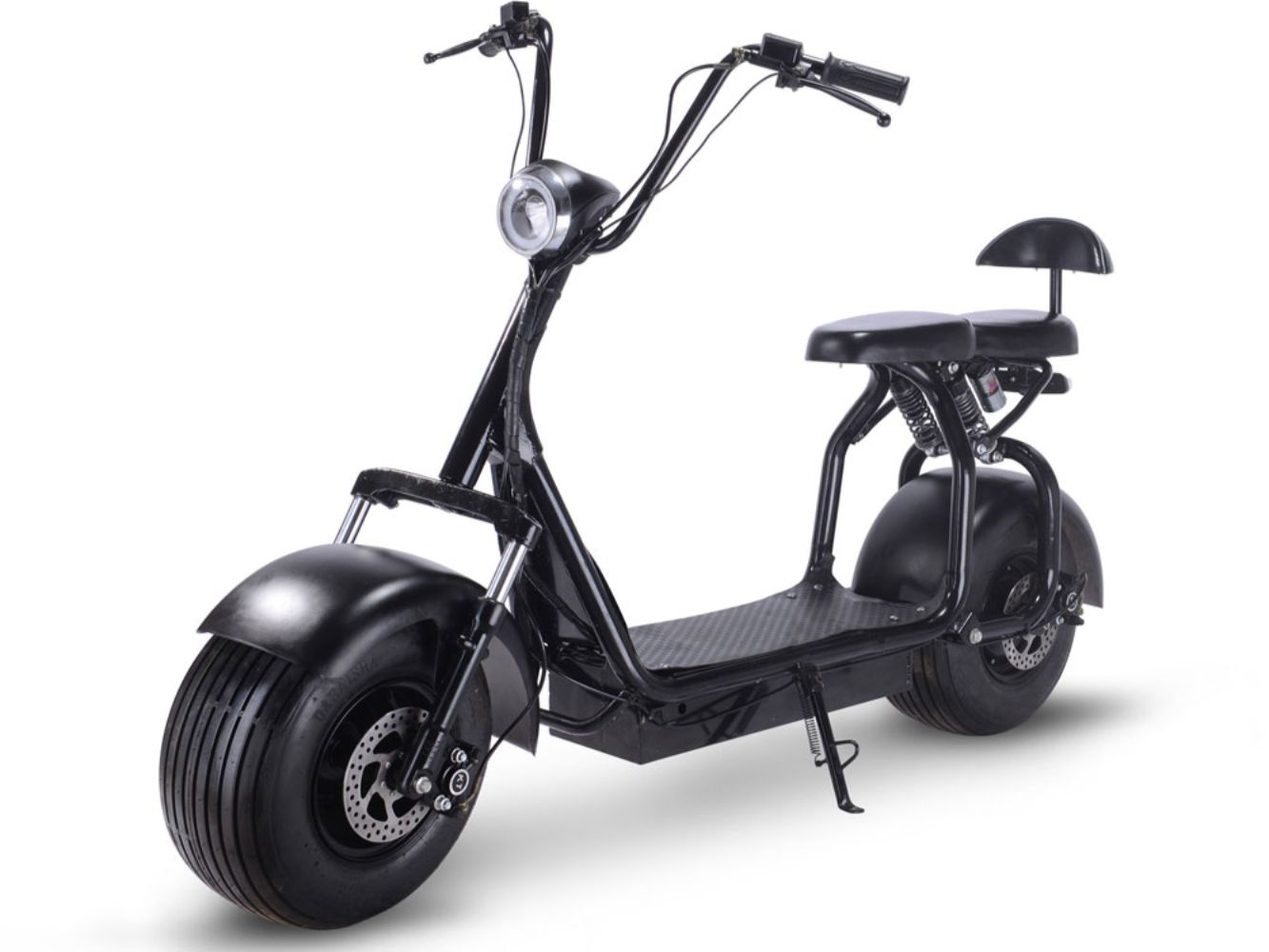 Ewheelers 60V 1000W Fat Tire Electric Scooter – Dual Seat Power Ride for All Terrains