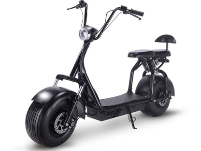 Ewheelers 60V 1000W Fat Tire Electric Scooter – Dual Seat Power Ride for All Terrains